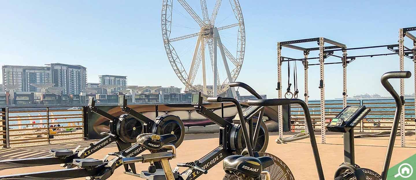 Crest Grande amenity Outdoor Gym in Sobha Hartland, Dubai, by Sobha