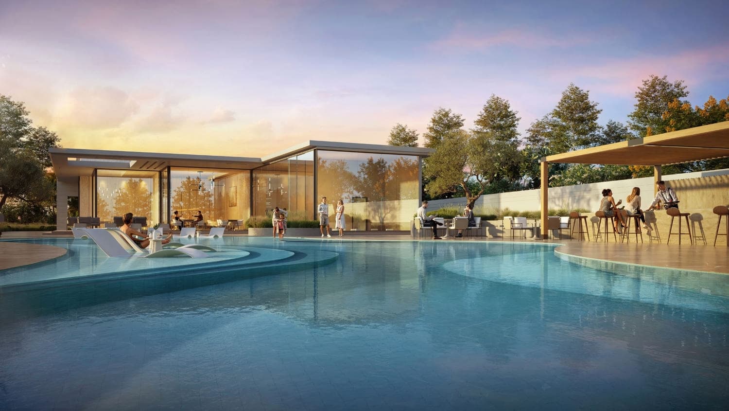 D Villas amenity Club House - Jumeirah Golf Estates, Dubai - by Dar Global