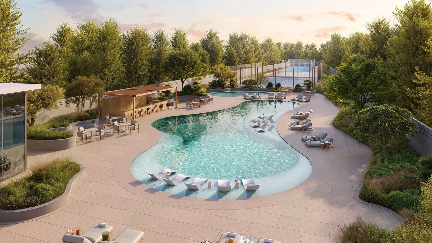 D Villas amenity Swimming Pool - Jumeirah Golf Estates, Dubai - by Dar Global