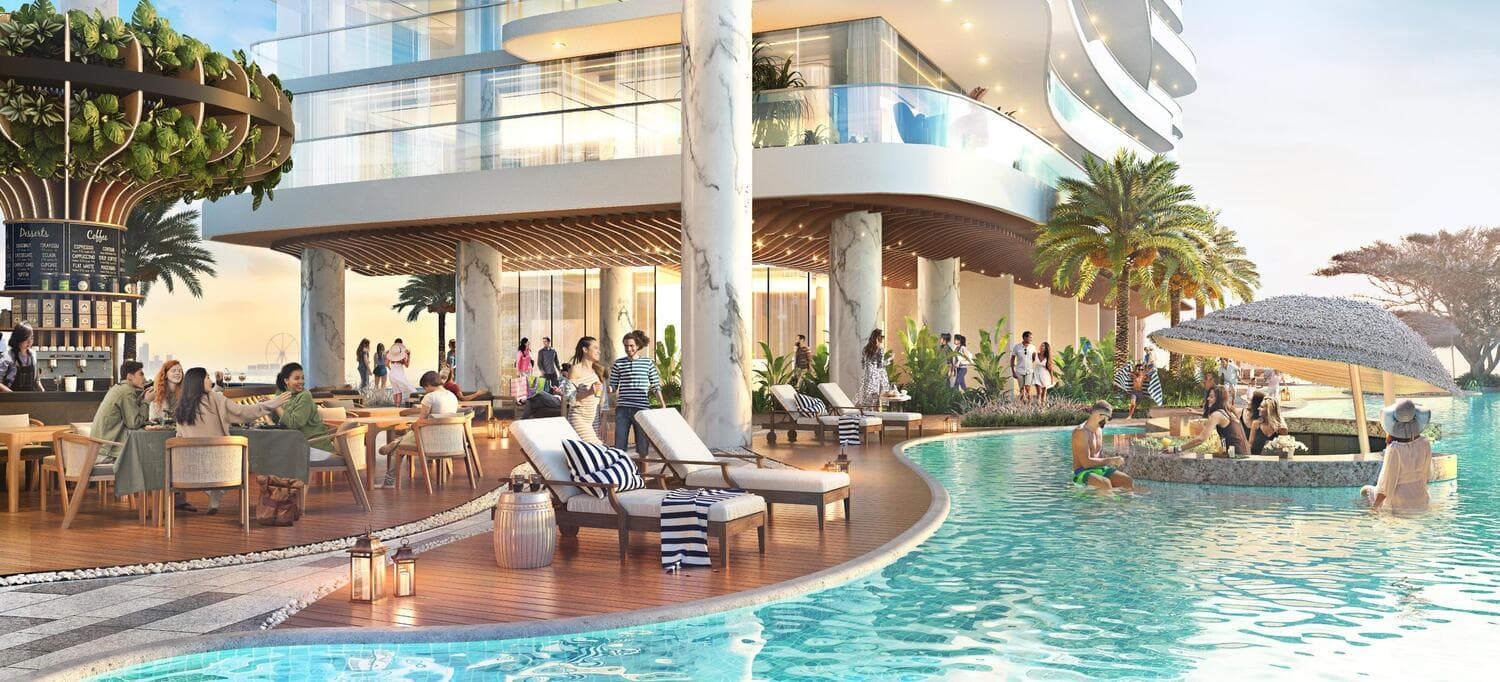 Damac Bay 2 amenity Cafe & Lounge in Dubai Harbour, Dubai