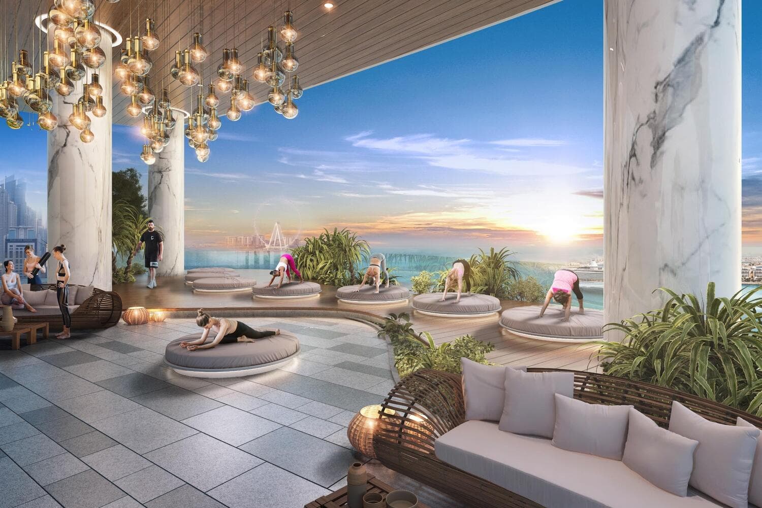 Damac Bay 2 amenity Yoga Area in Dubai Harbour, Dubai