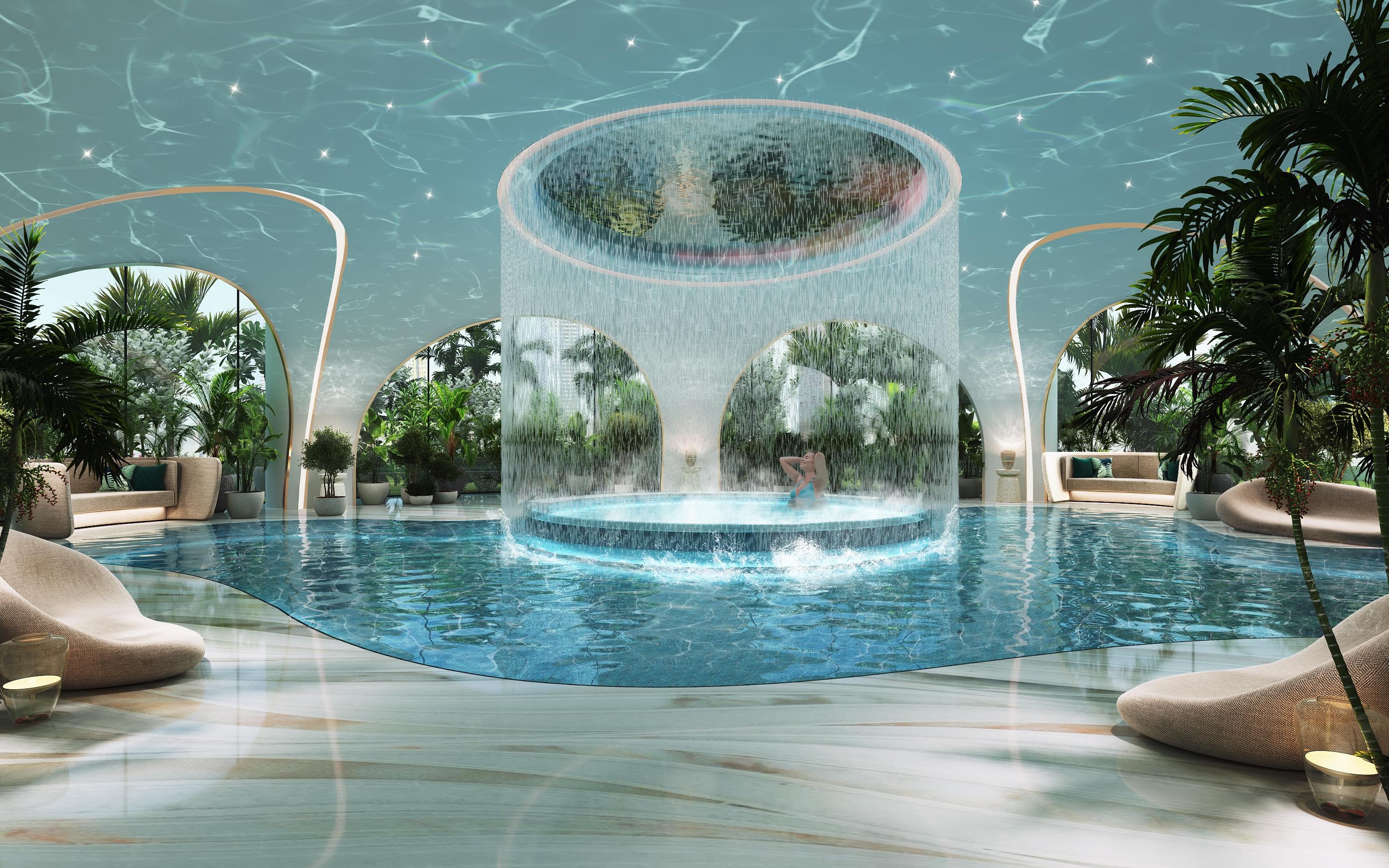 Damac Casa amenity Aqua Spa - Dubai Media City, Dubai - by DAMAC