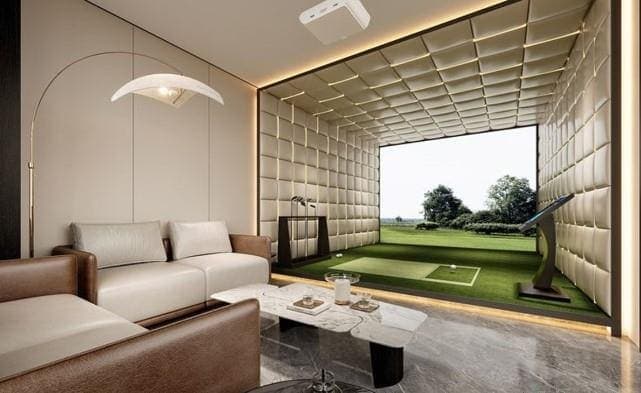 Damac District amenity Indoor Golf Simulator - Damac Hills, Dubai - by DAMAC