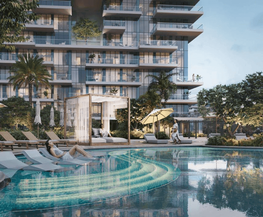 Damac District amenity Organic Pool - Damac Hills, Dubai - by DAMAC