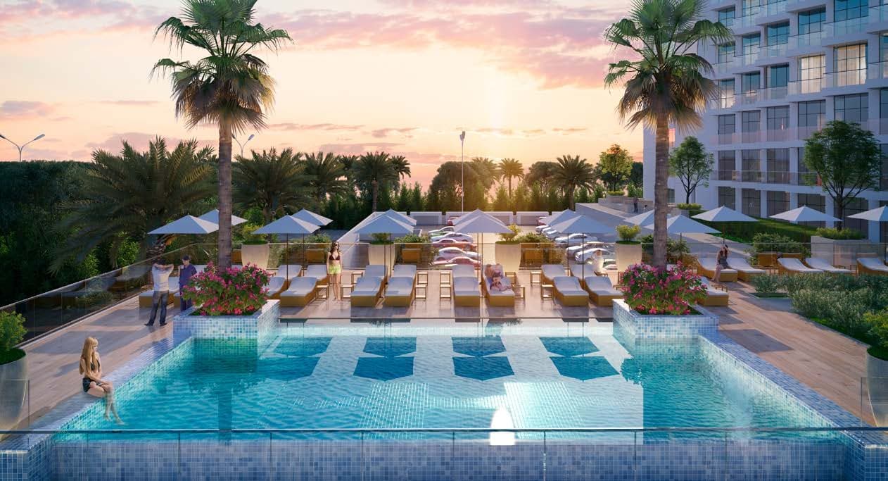 Damac Hills 2 - Hotel Edge by Rotana amenity Two Temperature-Controlled Swimming Pools - Damac Hills 2, Dubai - by DAMAC