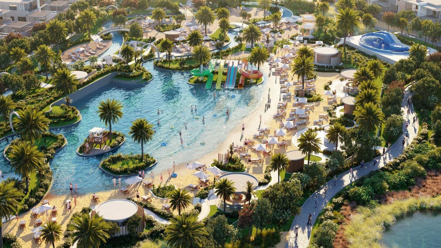 Damac Hills 2 - Park Greens amenity Lazy River in Damac Hills 2, Dubai
