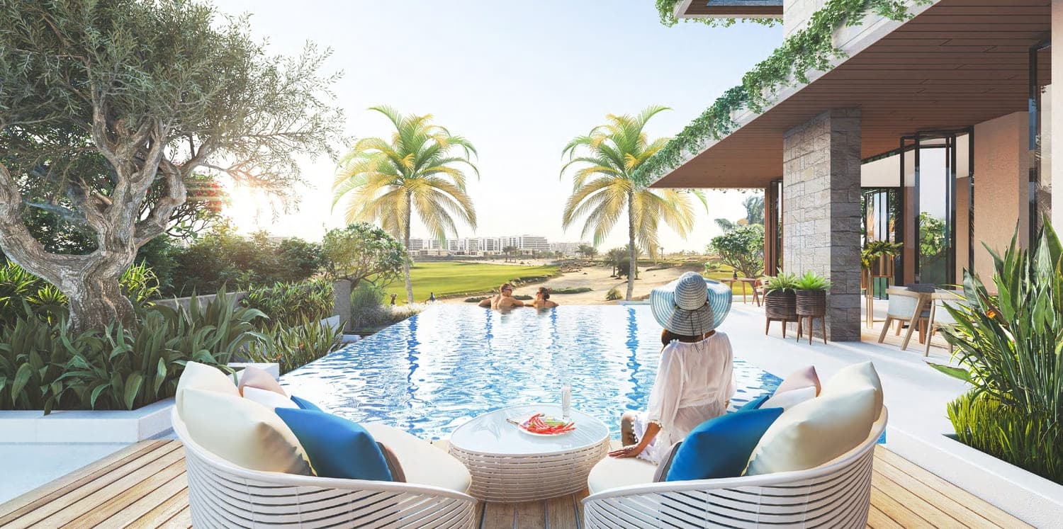 Damac Hills - Cavalli Estates amenity Private Infinity Pool in Damac Hills, Dubai