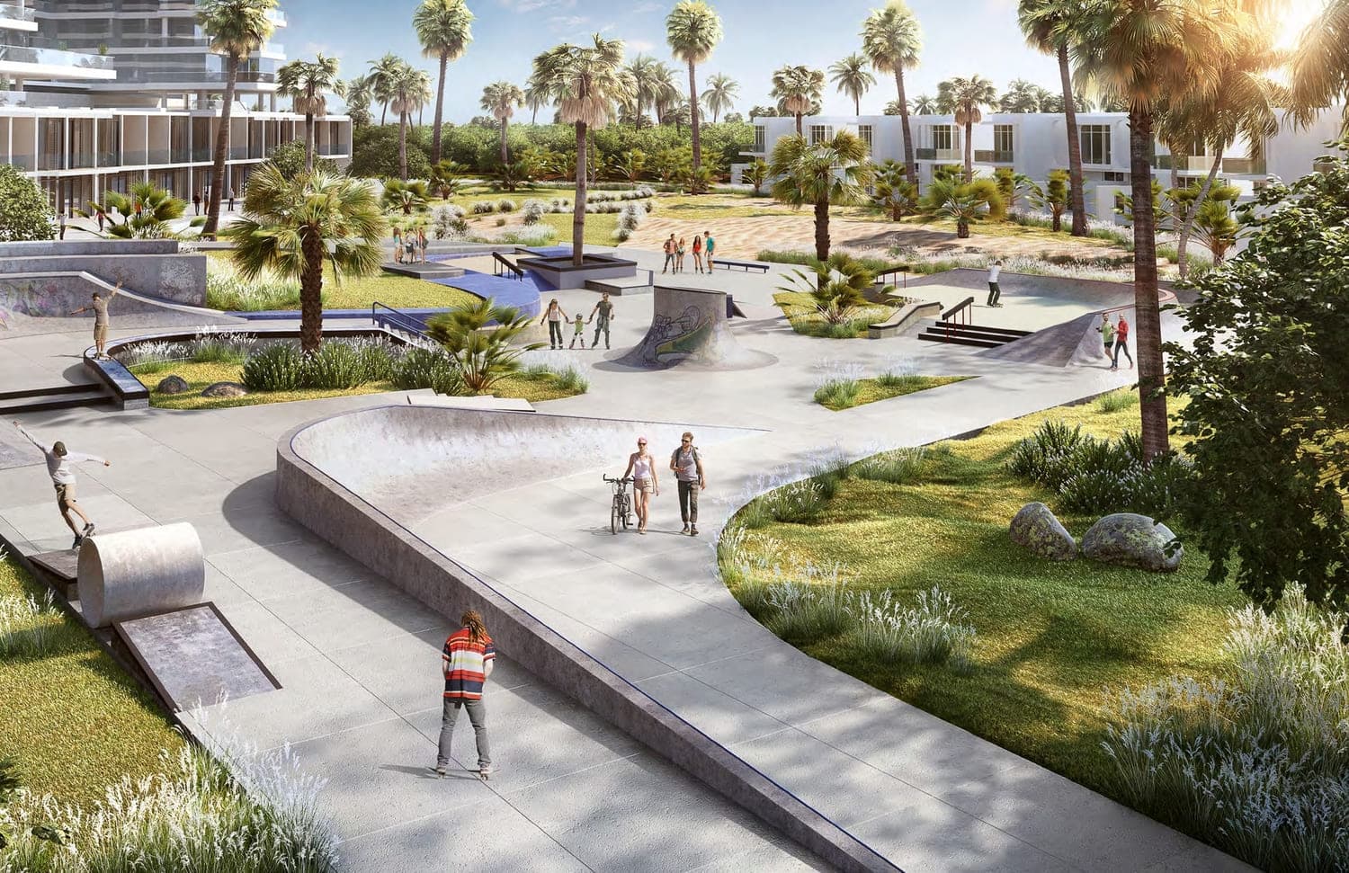 Damac Hills - Cavalli Estates amenity Skate Park in Damac Hills, Dubai