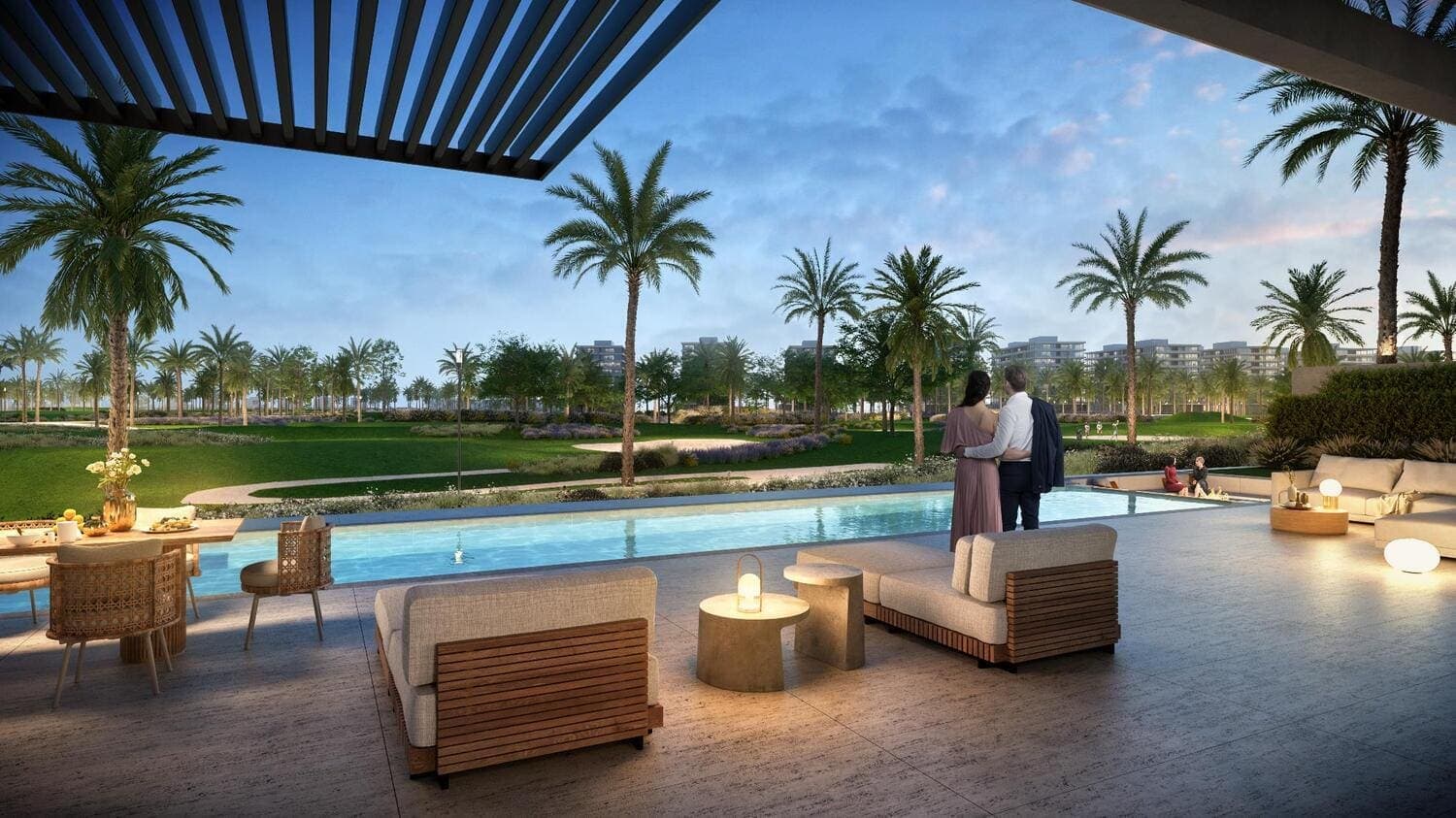 Damac Hills - Utopia amenity Terrace in Damac Hills, Dubai