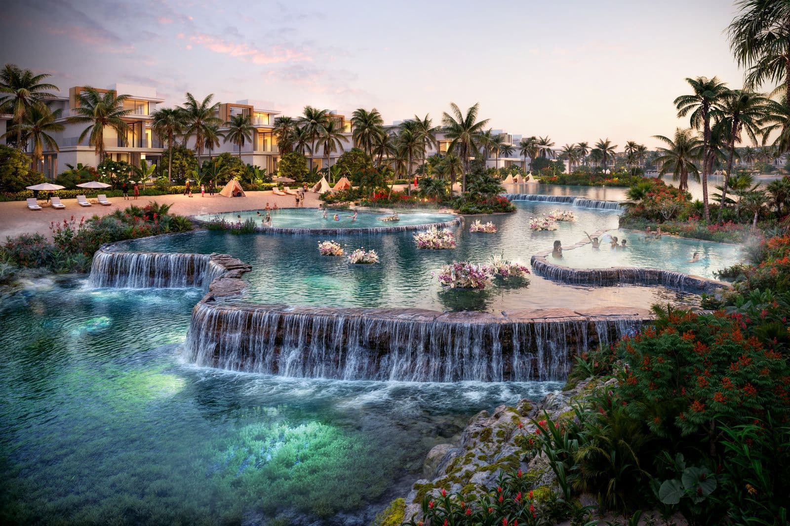 Damac Islands Phase 1 and 2 amenity Hot Spring Spa - Damac Suncity, Dubai - by DAMAC