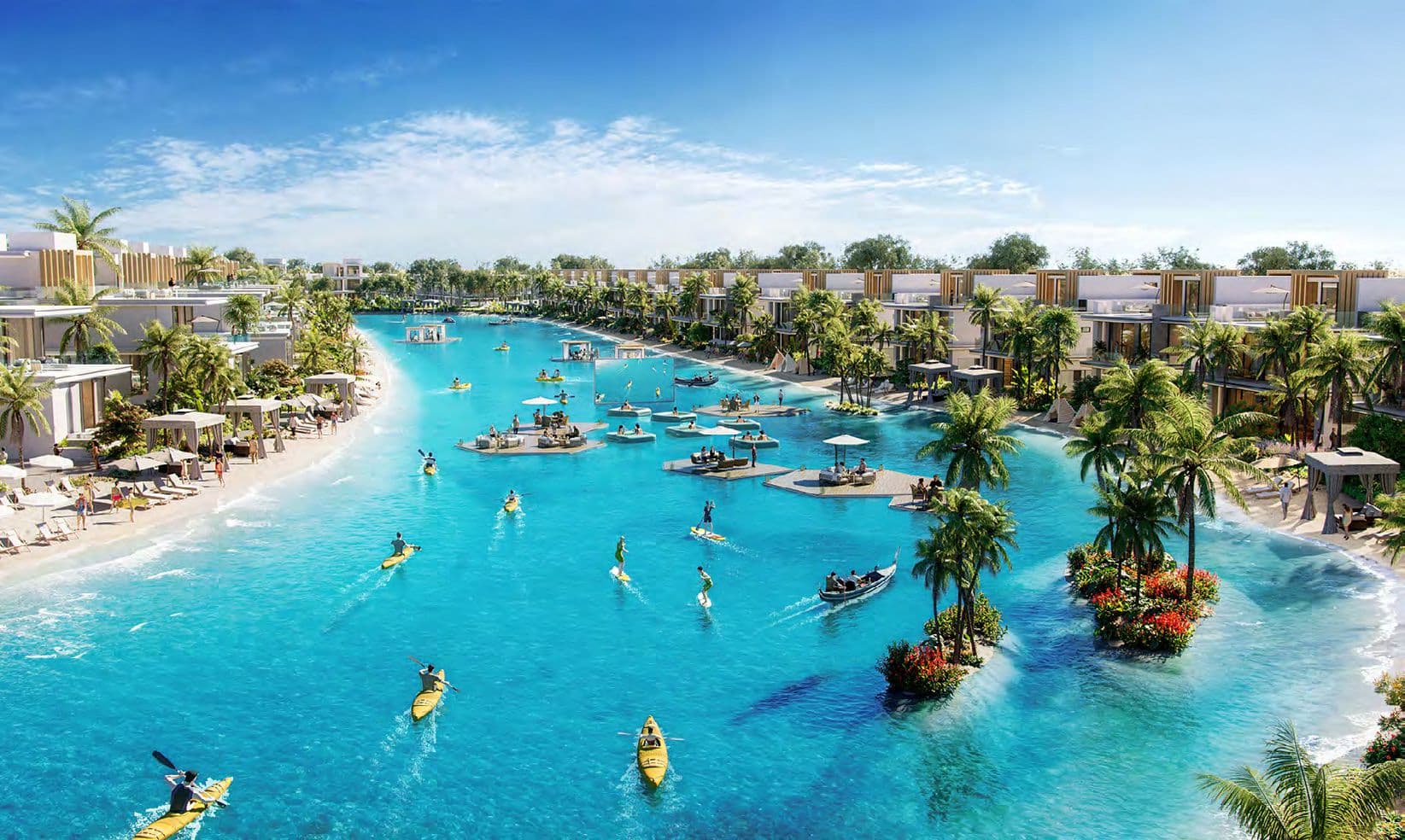 Damac Islands Phase 1 and 2 amenity Kayaking & Paddle Boarding - Damac Suncity, Dubai - by DAMAC