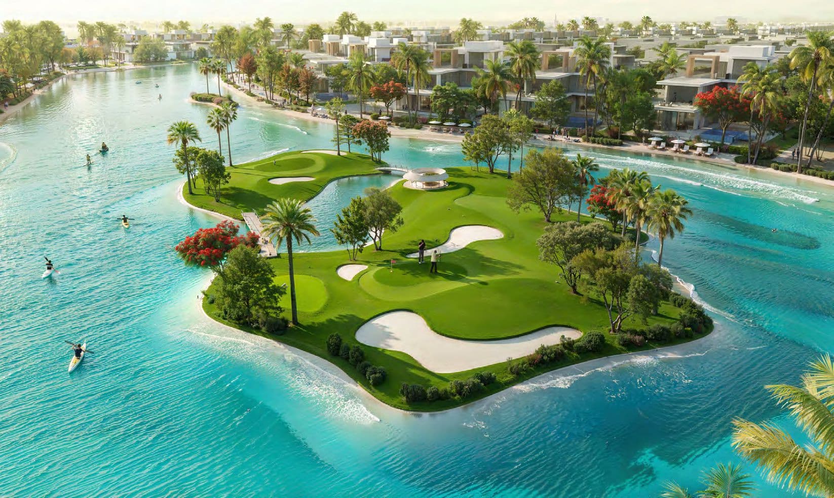 Damac Islands Phase 1 and 2 amenity Minigolf Island - Damac Suncity, Dubai - by DAMAC