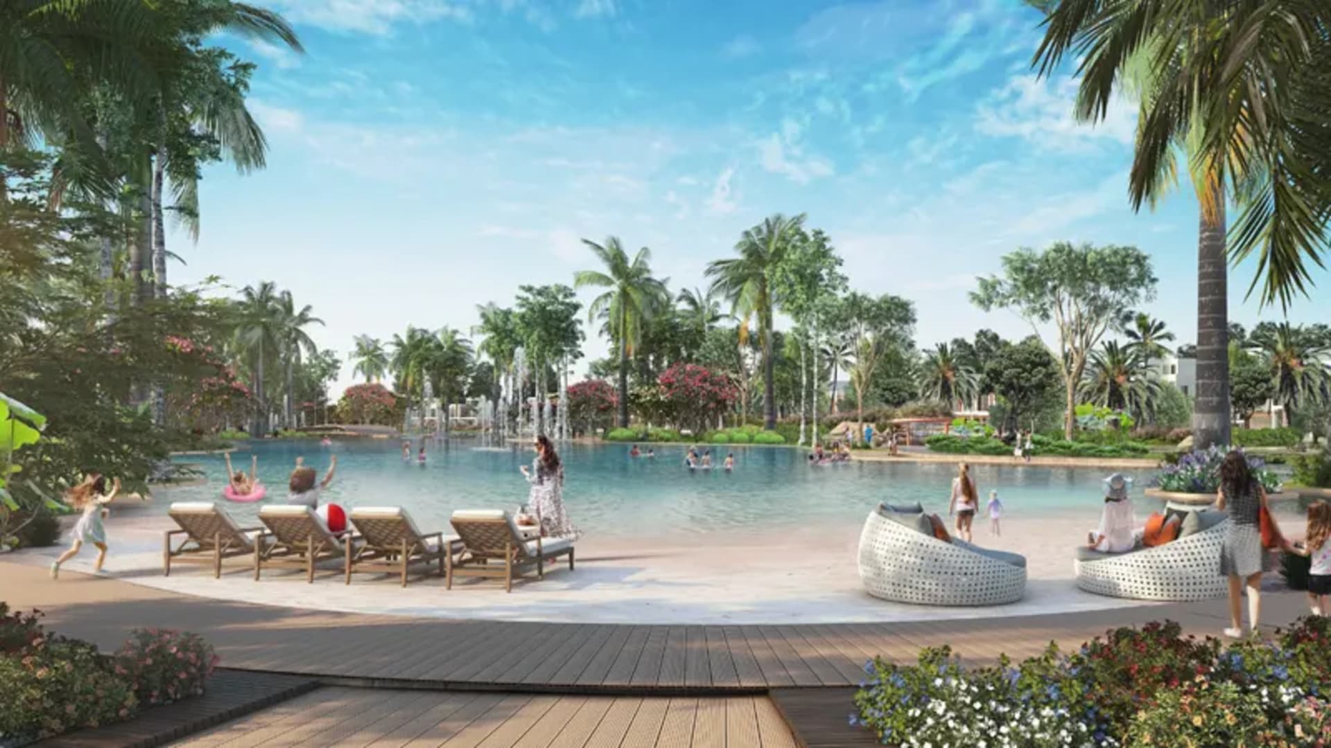 Damac Lagoons Marbella amenity Swimming Pool in Damac Lagoons, Dubai