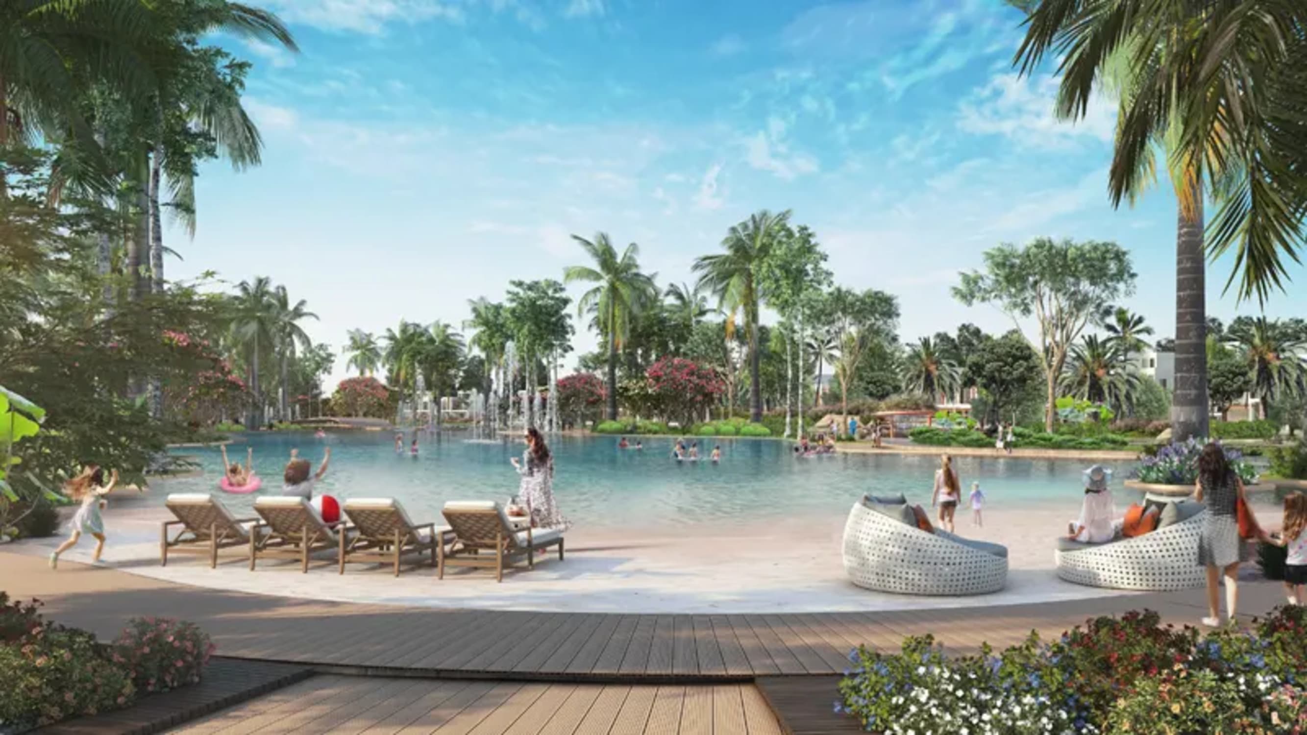 Damac Lagoons Marbella amenity Swimming Pool - Damac Lagoons, Dubai - by DAMAC