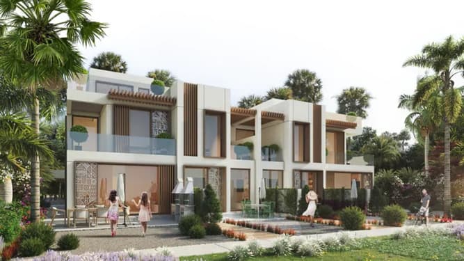 Damac Lagoons Marbella exterior view - Damac Lagoons, Dubai - by DAMAC