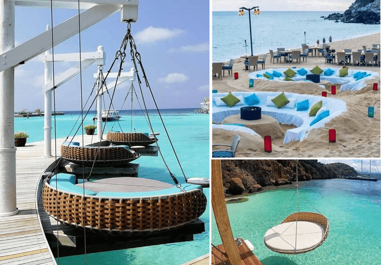 Damac Lagoons Mykonos amenity Paradise Beach in Damac Lagoons, Dubai