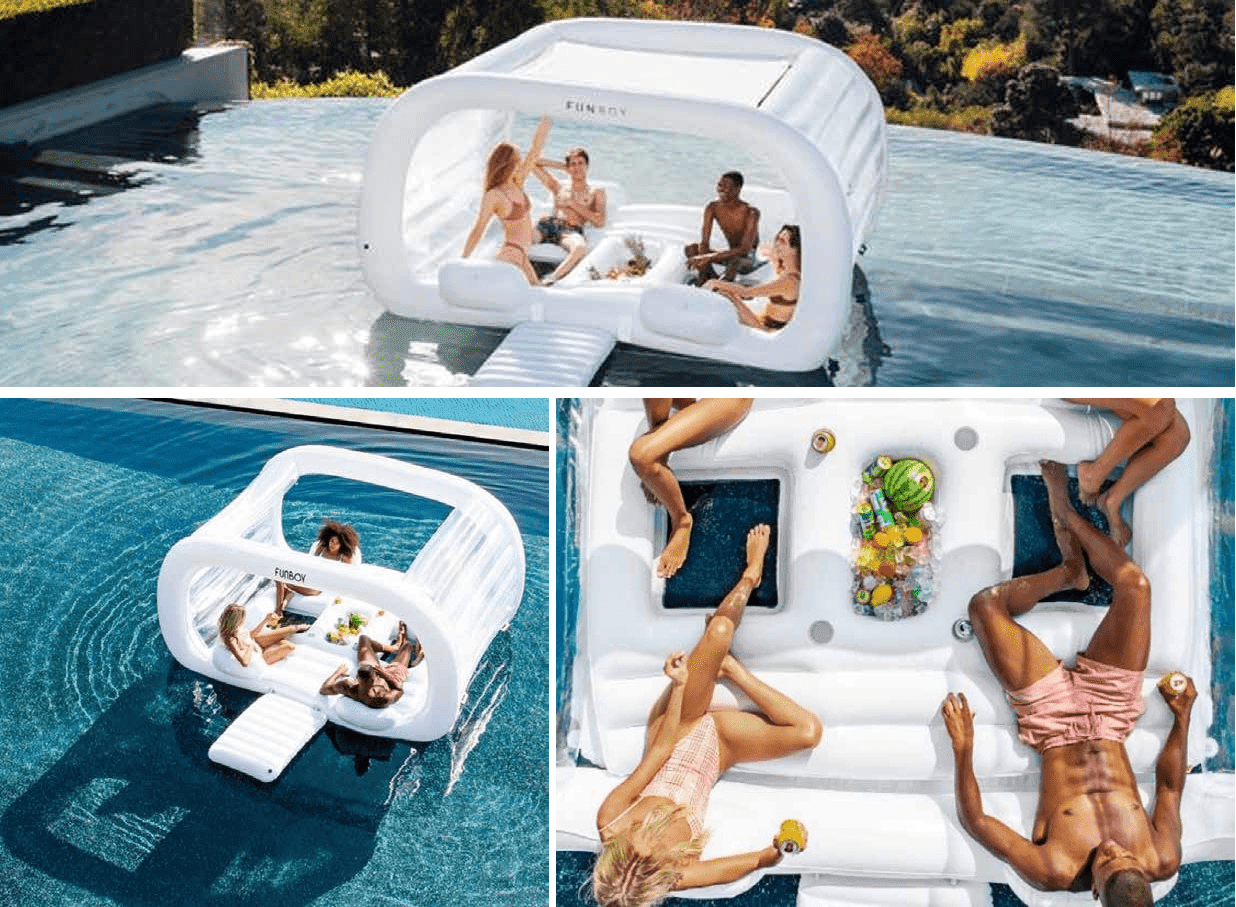 Damac Lagoons Mykonos amenity Pool Floats For Sunbathing in Damac Lagoons, Dubai