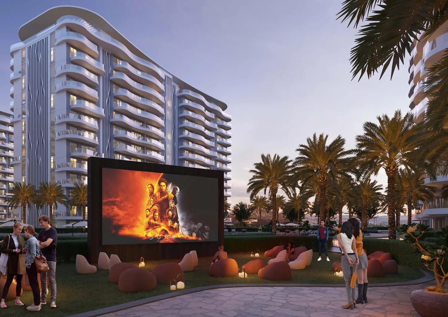 Damac Lagoons Views Phase 3 amenity Outdoor Cinema - Damac Lagoons, Dubai - by DAMAC