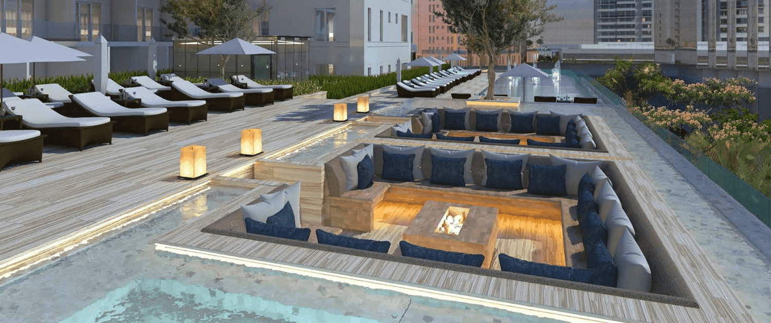 DAMAC Majestine amenity Luxurious Swimming Pool For Adults With Children’S Pool in Business Bay, Dubai