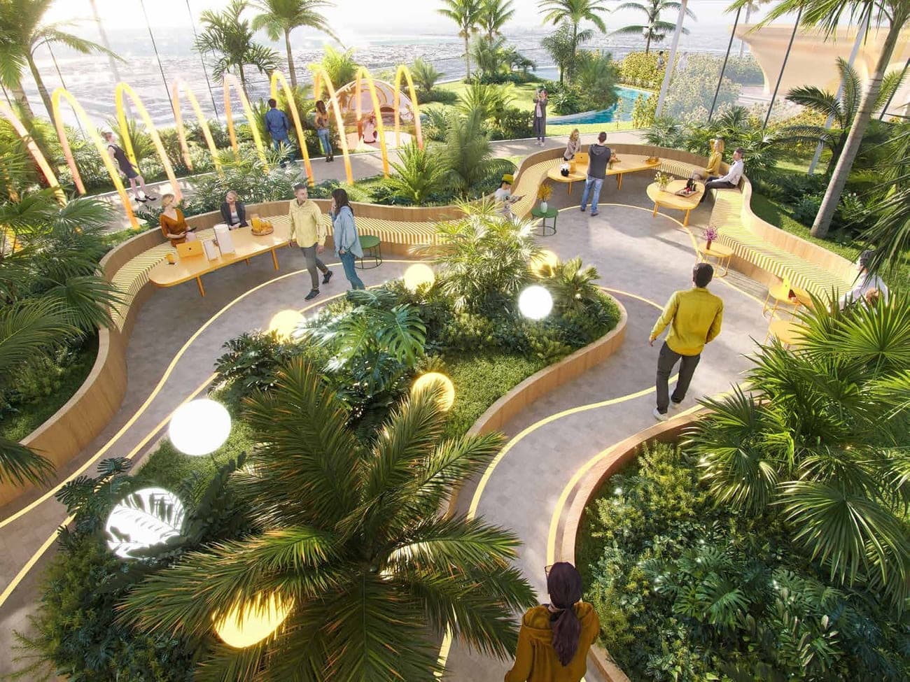 Damac Safa Gate amenity Elevated Gardens - Safa Park, Dubai - by DAMAC