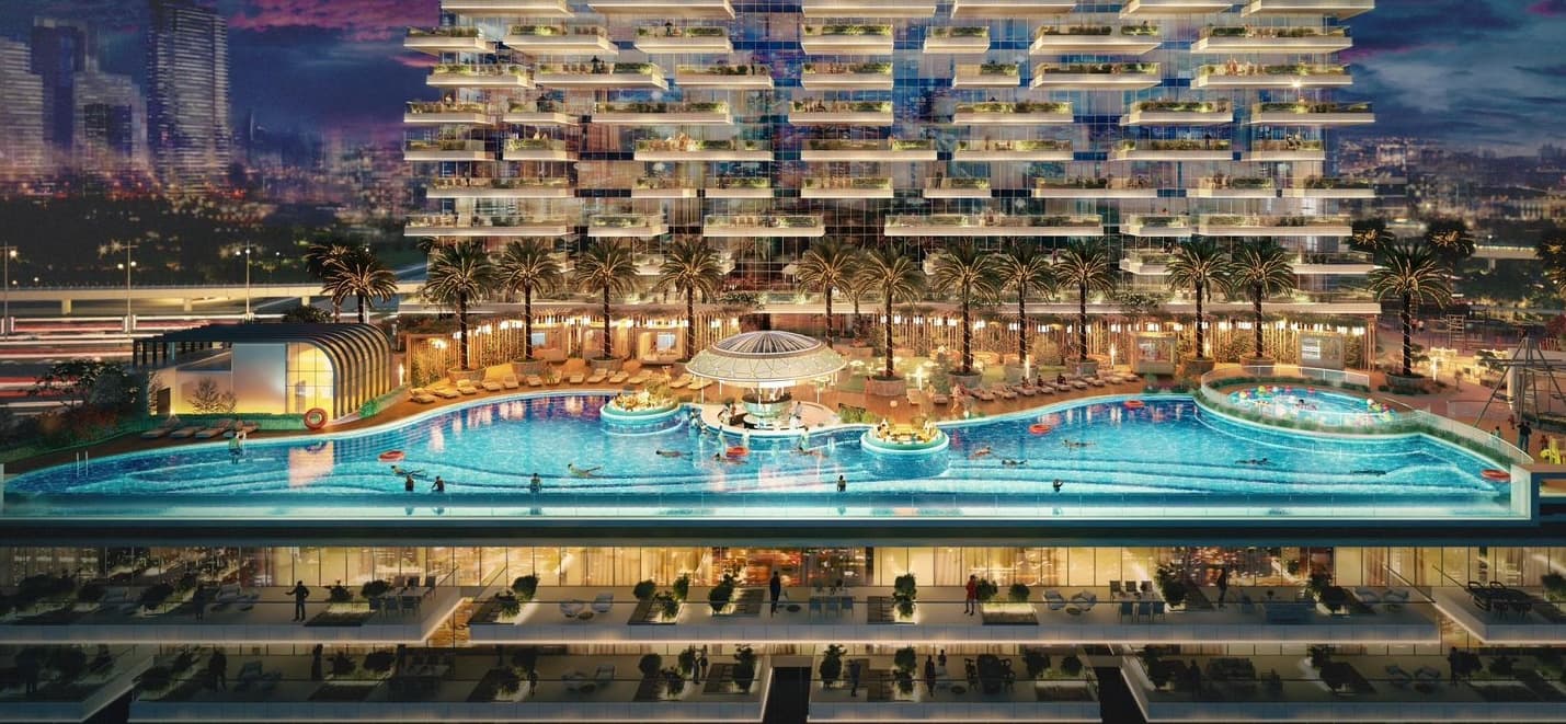 Damac Safa Gate amenity Infinity Pool - Safa Park, Dubai - by DAMAC