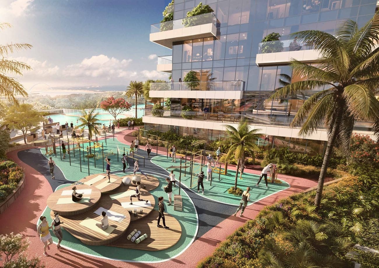 Damac Safa Gate amenity Open-Air Gym - Safa Park, Dubai - by DAMAC