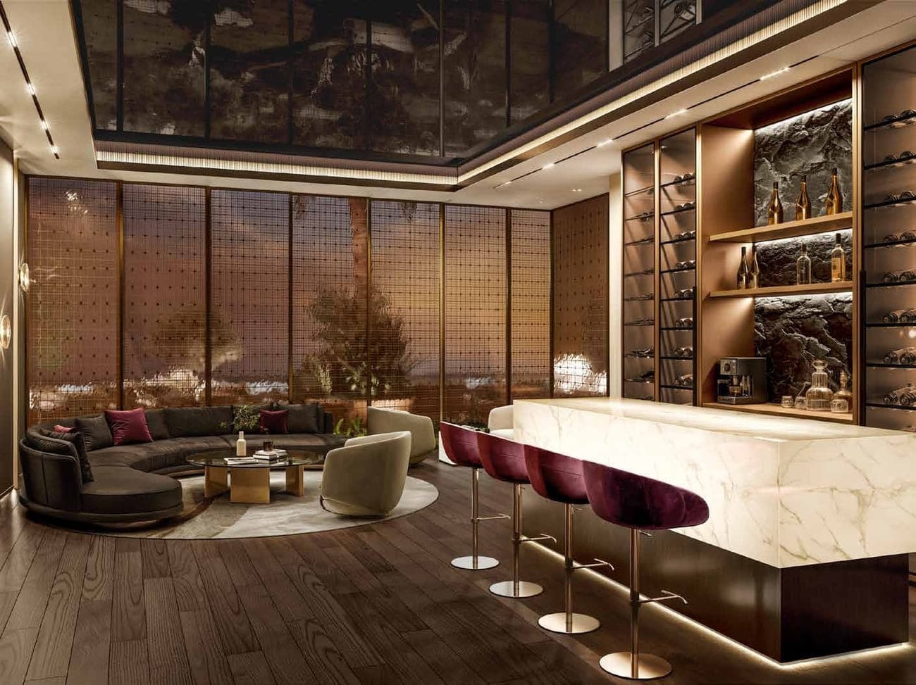 Damac Safa Gate amenity Private Cigar Lounge in Safa Park, Dubai