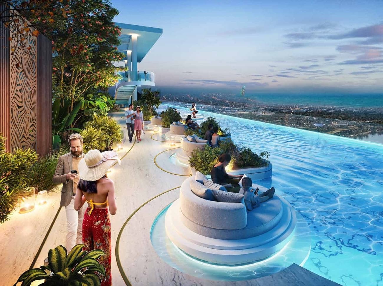 Damac Safa Gate amenity Zen Plunge Pool Meets in Safa Park, Dubai