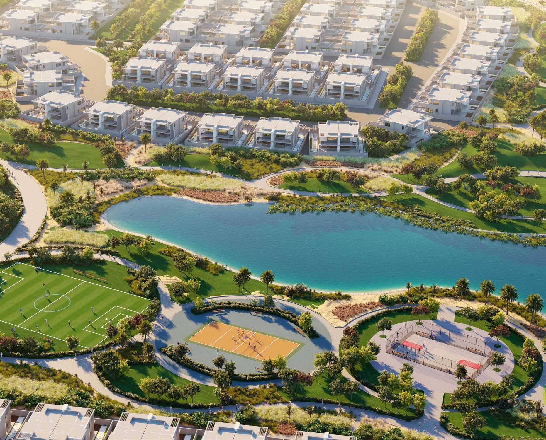 Damac Violet amenity Sports Areas - Damac Hills 2, Dubai - by DAMAC