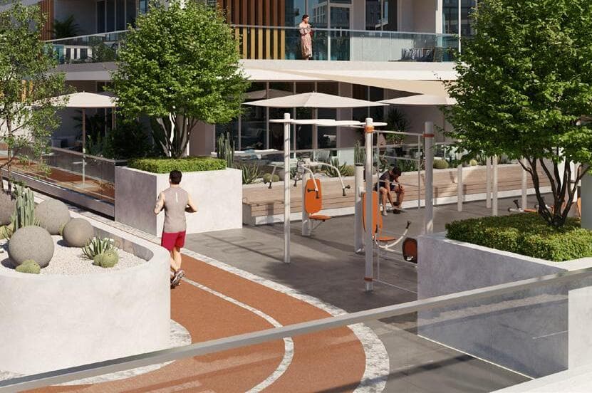 Deansgate by ADE amenity Running Track - Majan, Dubai - by ADE Properties