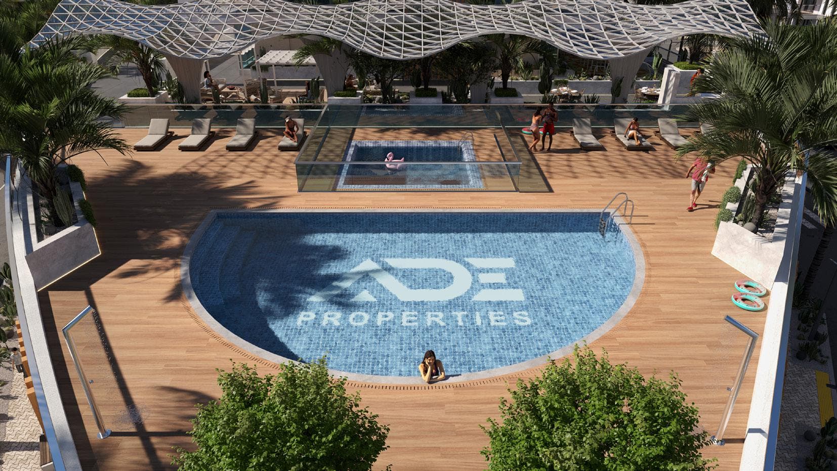 Deansgate by ADE amenity Swimming Pools - Majan, Dubai - by ADE Properties
