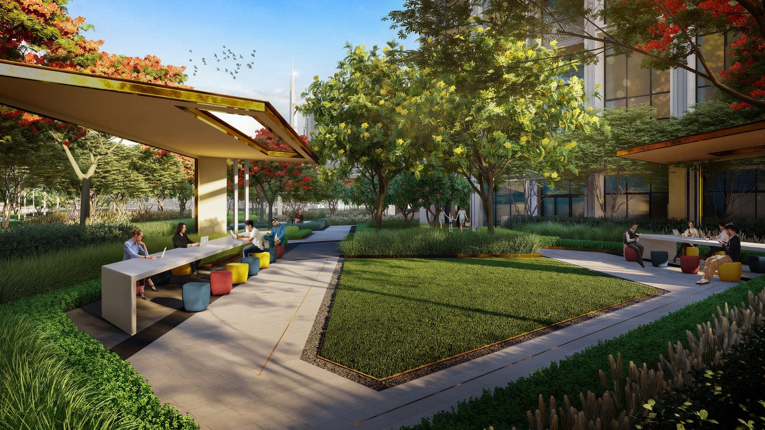 Design Quarter amenity Parks & Gardens in Dubai Design District, Dubai, by Meraas