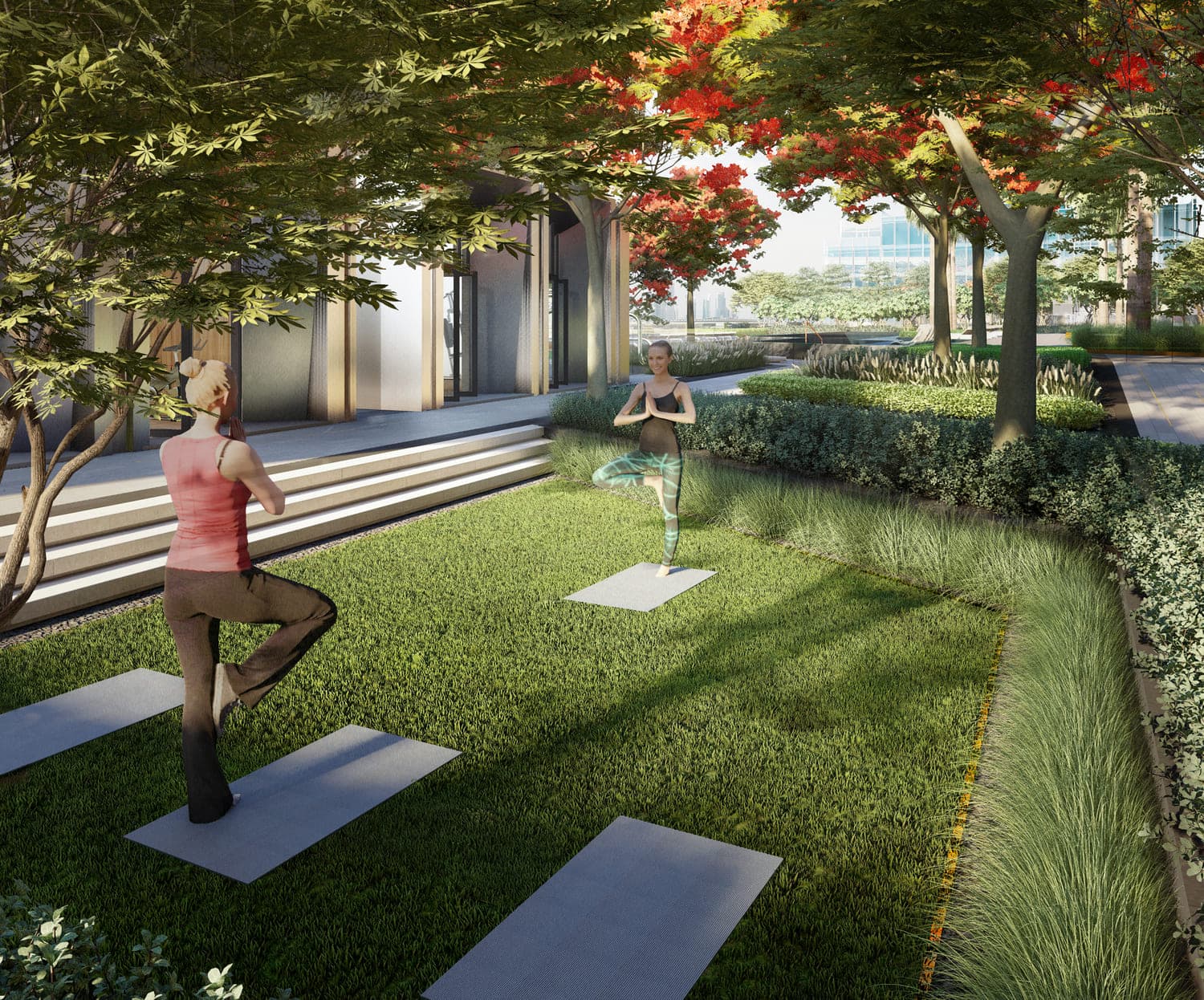Design Quarter amenity Yoga Area in Dubai Design District, Dubai, by Meraas