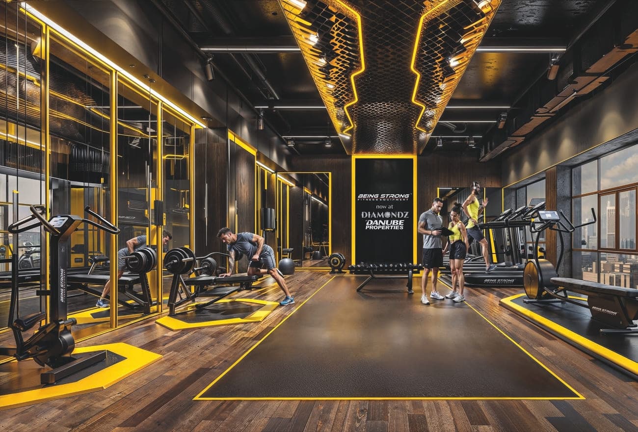 Diamondz amenity Gym - JLT (Jumeirah Lake Towers), Dubai - by Danube