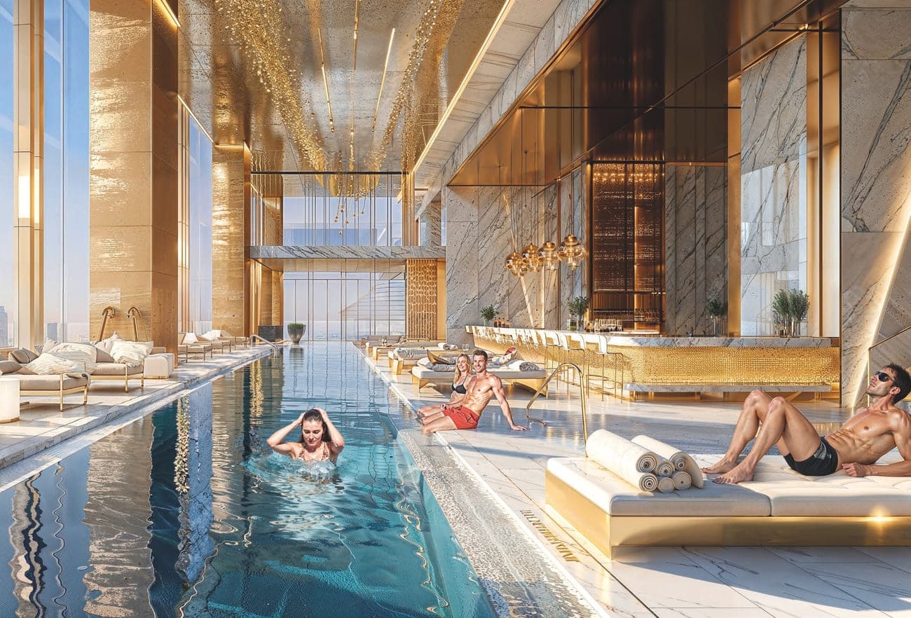 Diamondz amenity Roof Top Pool Bar - JLT (Jumeirah Lake Towers), Dubai - by Danube