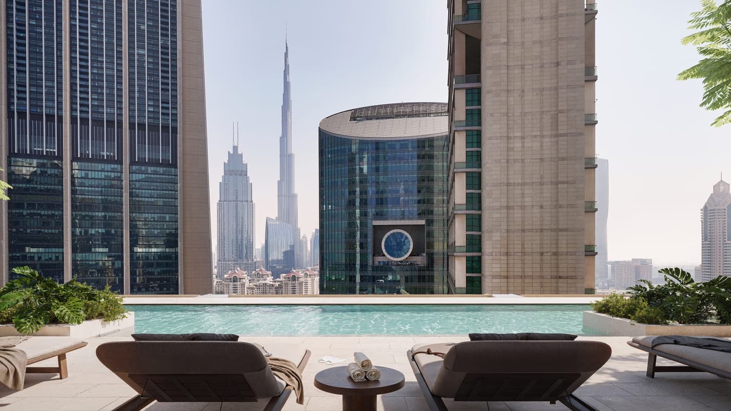 DIFC Heights Tower amenity Temperature-Controlled Swimming Pool - DIFC (Dubai International Financial Center), Dubai - by Dubai International Financial Centre (DIFC)