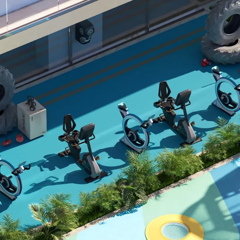 Divine Al Barari amenity Outdoor Gym - Majan, Dubai - by Takmeel Real Estate Development