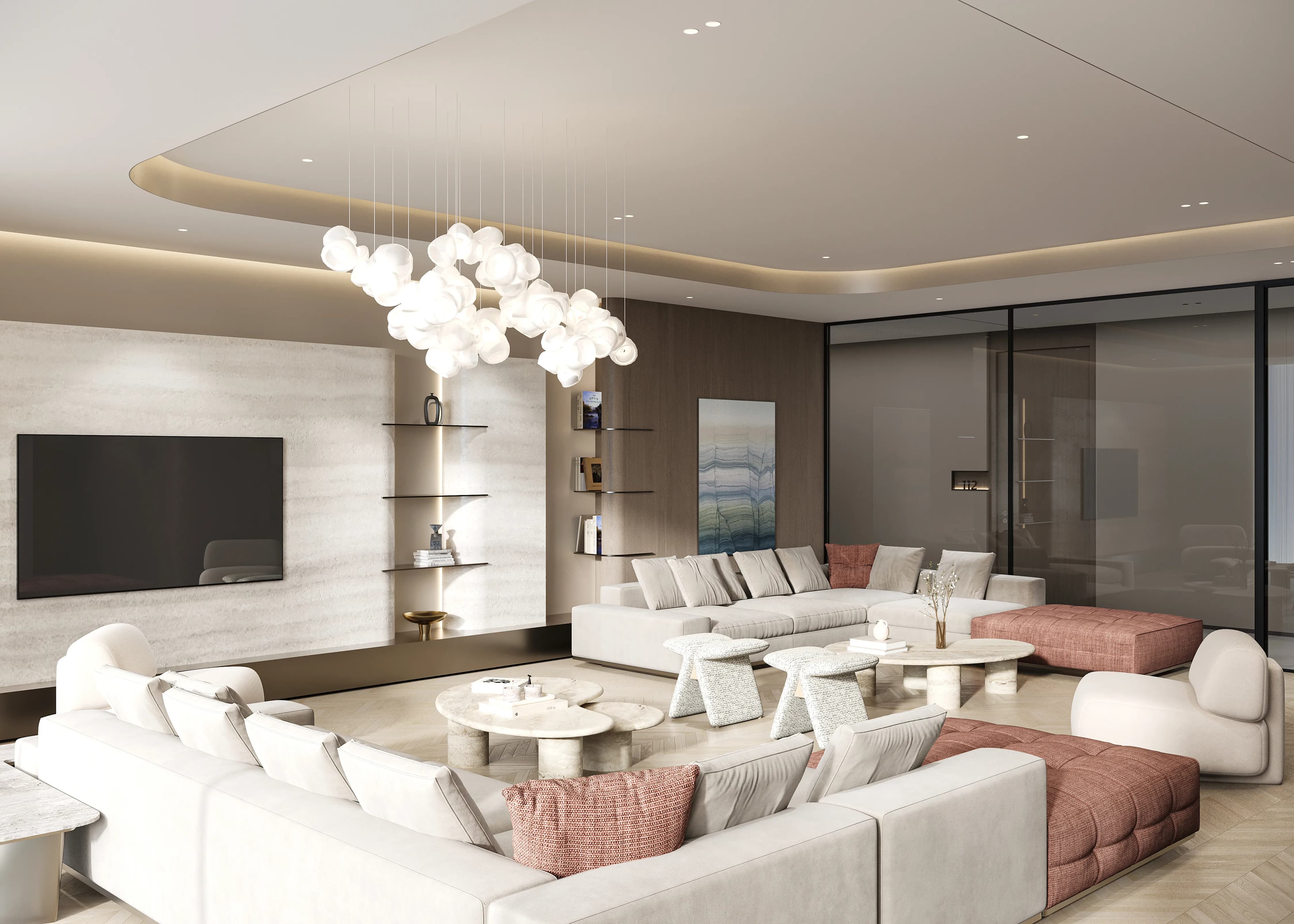 Divine Al Barari amenity Party Lounge - Majan, Dubai - by Takmeel Real Estate Development