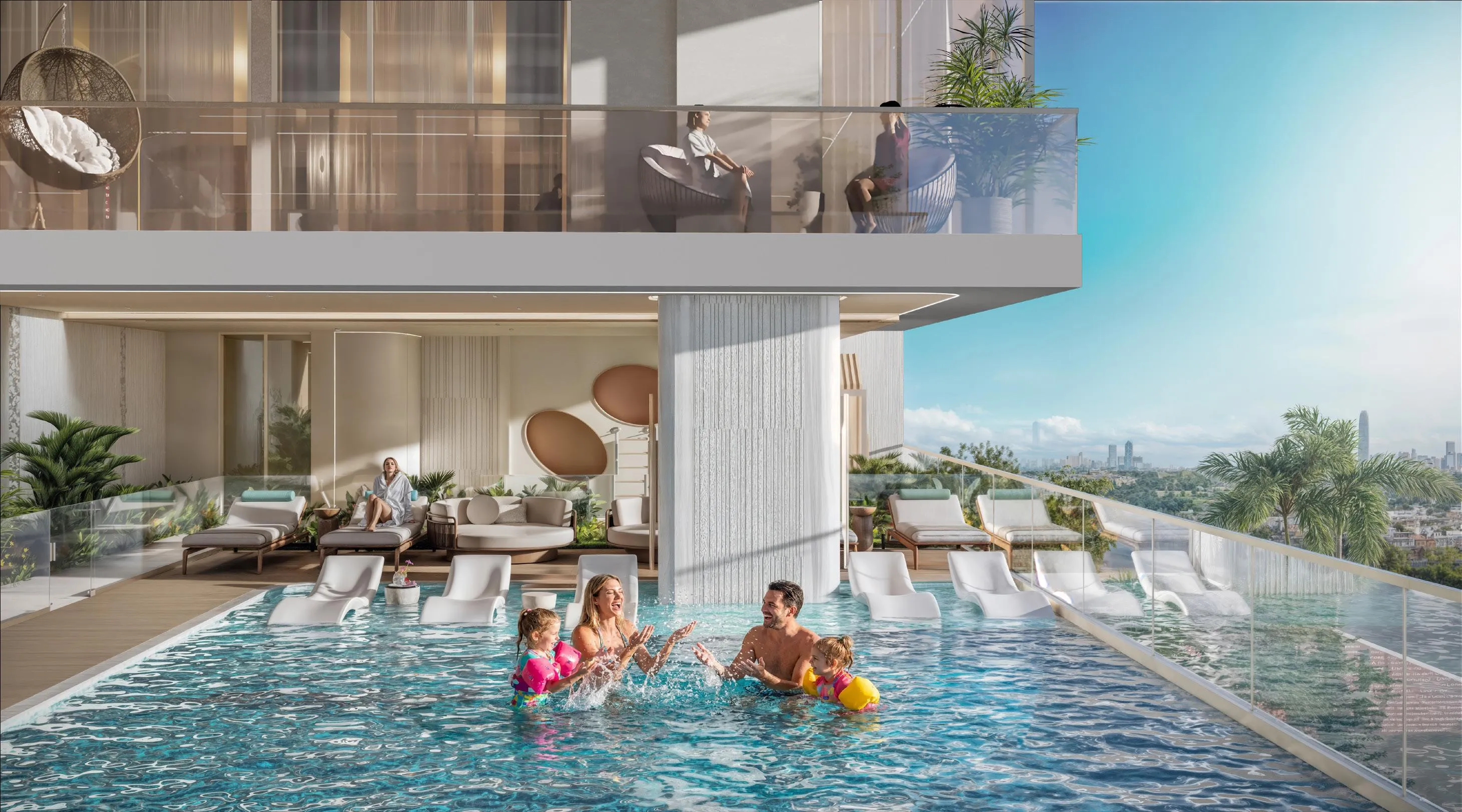 Divine Elements amenity Swimming Pool - Madinat Al Mataar, Dubai - by Takmeel Real Estate Development