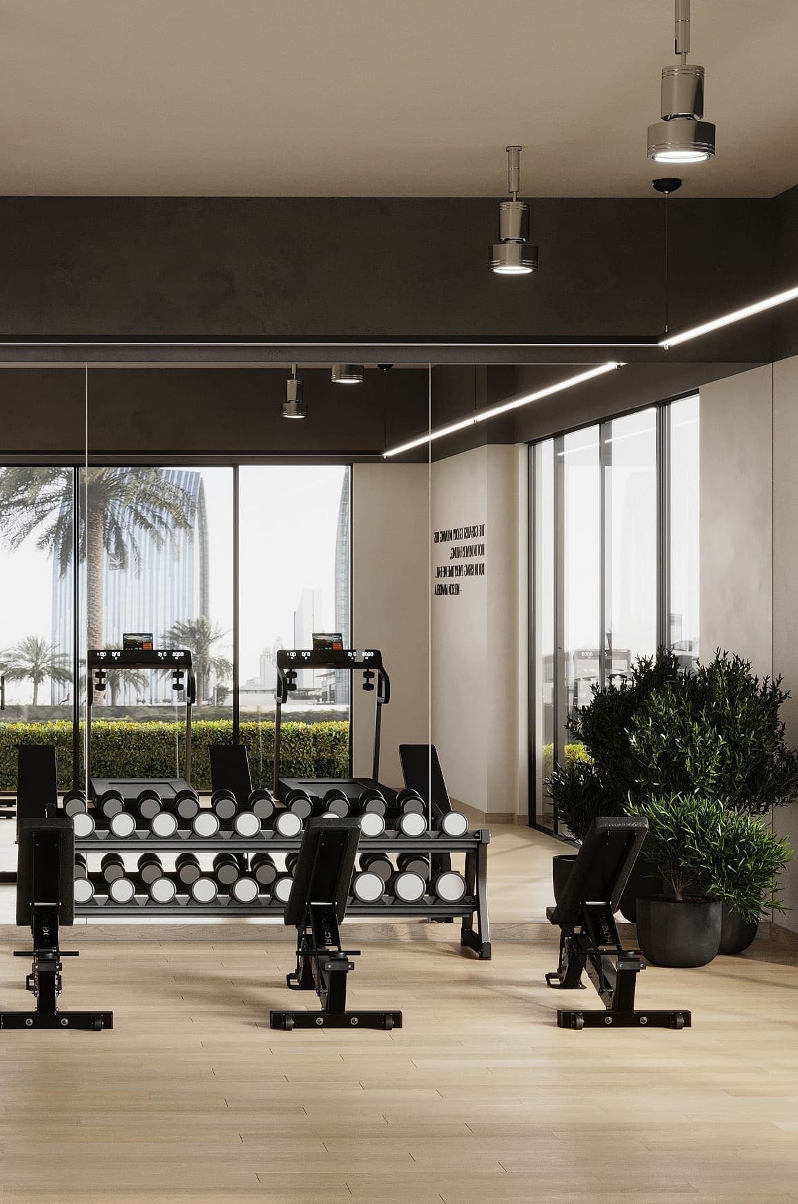 Divine Living amenity Fully Equipped Gym - Arjan, Dubai - by Takmeel Real Estate Development