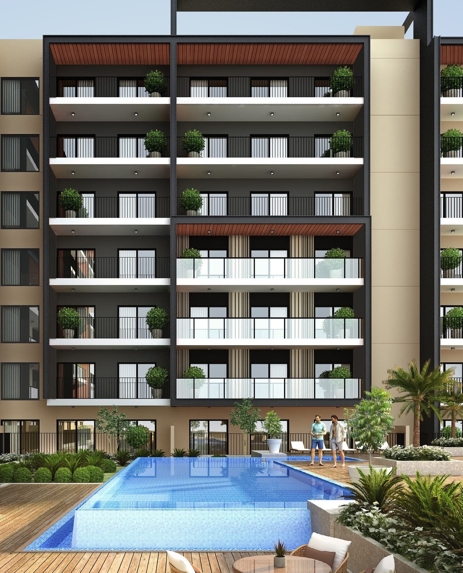 Divine Living amenity Swimming Pool - Arjan, Dubai - by Takmeel Real Estate Development