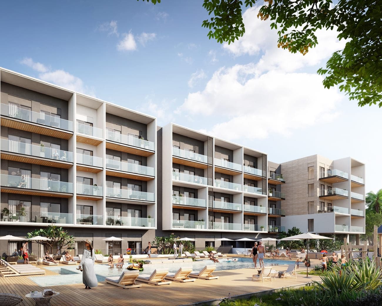 Divine Residencia exterior view - Dubai Studio City, Dubai - by Takmeel Real Estate Development