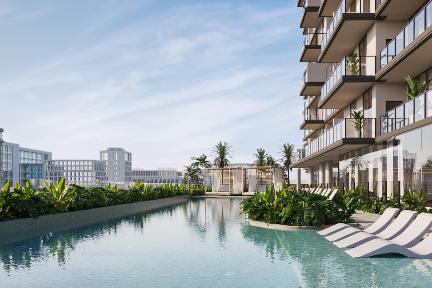 DoubleTree by Hilton amenity Swimming Pool - Al Satwa, Dubai - by West F5 Developments