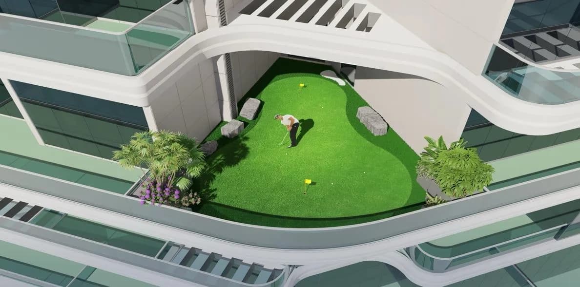 Dreamlife Residences amenity Mini Golf - Dubai Islands, Dubai - by Nova Power Real Estate