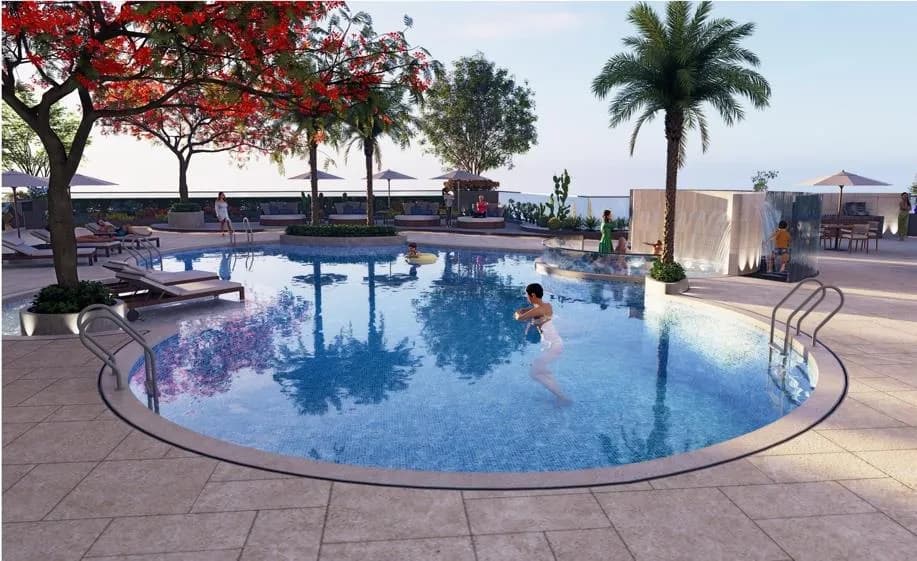 Dreamlife Residences amenity Multi-purpose Pool Area - Dubai Islands, Dubai - by Nova Power Real Estate