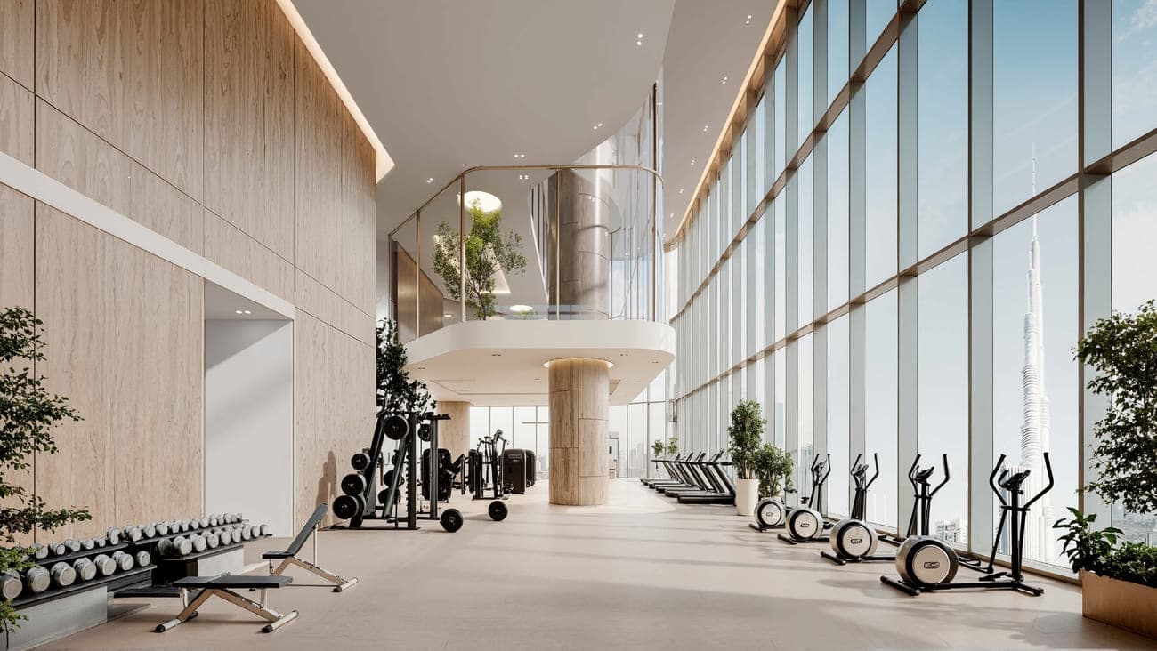 DWTN Residences amenity Fitness / Gym in Business Bay, Dubai, by Deyaar