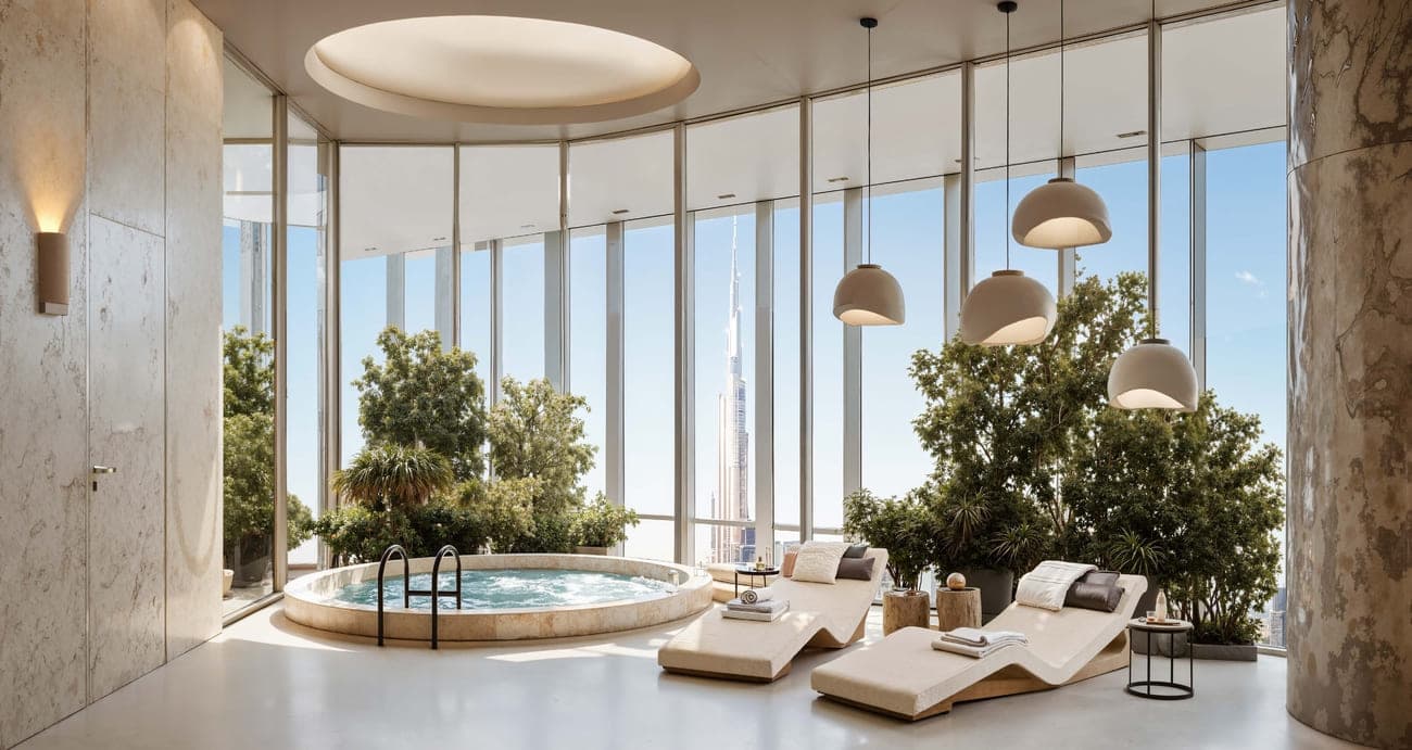 DWTN Residences amenity Jacuzzi - Business Bay, Dubai - by Deyaar