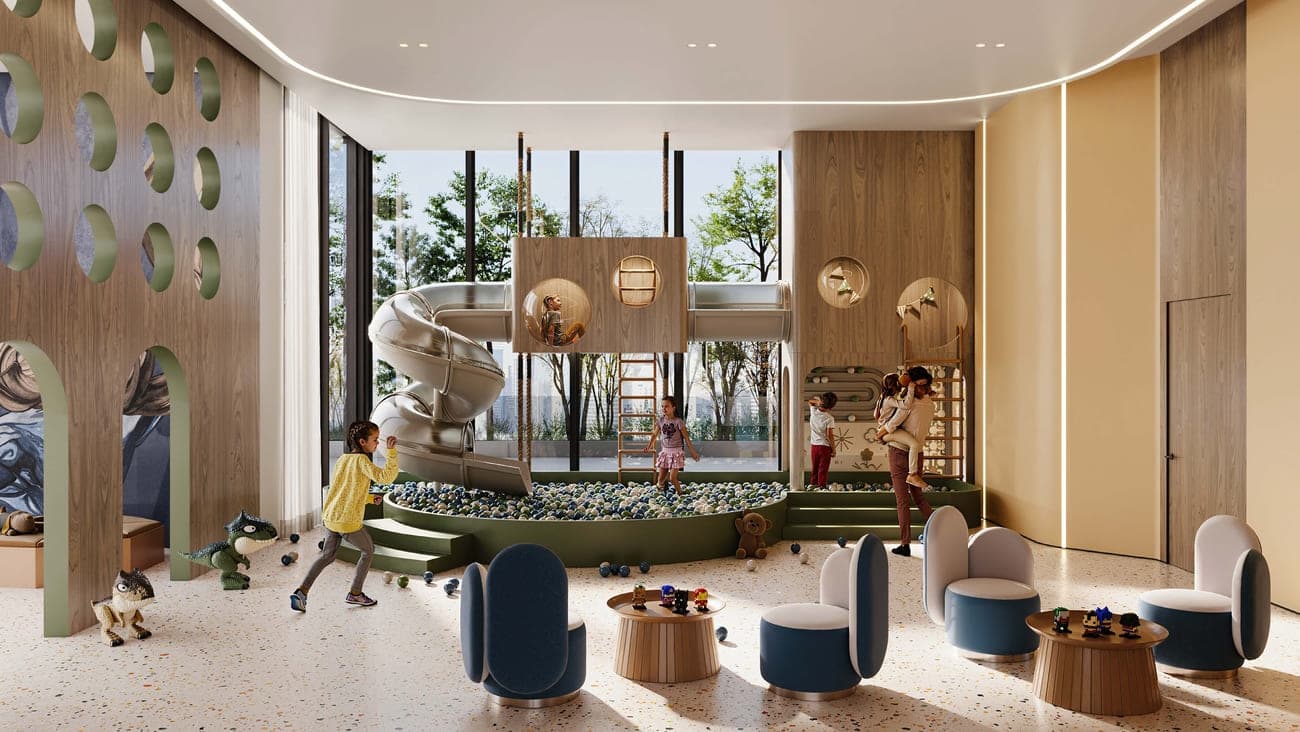 DWTN Residences amenity Kids Club in Business Bay, Dubai, by Deyaar