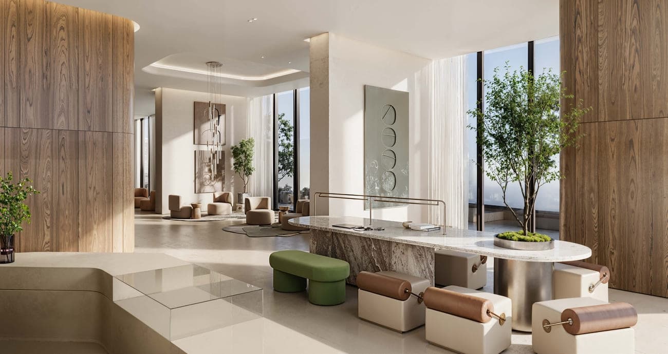 DWTN Residences amenity Multi Function Lounge - Business Bay, Dubai - by Deyaar