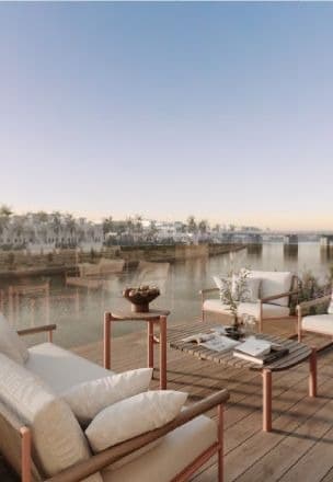Eden House The Canal amenity Terrace - Jumeirah Second, Dubai - by H&H Development